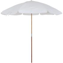 Guarda-Sol Guarapari em Bagum e Haste de Madeira 1,80m Branco Bel