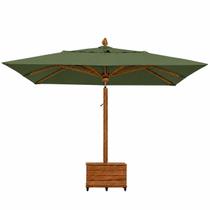 Guarda Sol Ombrelone Quadrado 3,50x3,50m Grande para Jardim e Piscina com Proteção UV