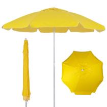 Guarda Sol para Praia Piscina Amarelo Bagum 1,60 M Haste em Aluminio Bel