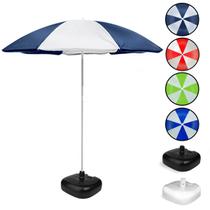Guarda-Sol Praia Camping Piscina Pescaria 1.8m FPS 70 Poliéster + Base em Polietileno 18L - MOR/BEL Guarda-Sol Praia Camping Piscina Pescaria 1.8m FPS 70 Poliéster + Base em Polietileno 18L - MOR/BEL