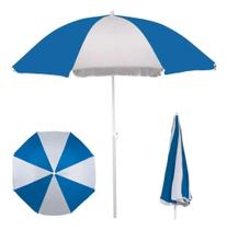 Guarda Sol Praia Piscina Azul Branco Proteção Até 70 Fps Mor 1,80 metros