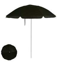 Guarda Sol Premium 2m Bagum Alumínio Reforçado Jardim Piscina Praia Preto - 3829 Mor