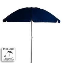 Guarda-Sol Premium Zaka Alumínio 2.0 metros Marinho Reforçado