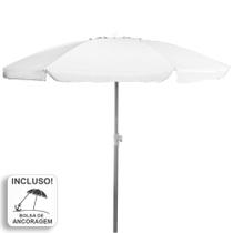 Guarda-Sol Premium Zaka Alumínio 2.5 metros Branco Grande Reforçado Guarda-Sol Premium Zaka Alumínio 2.5 metros Branco Grande Reforçado