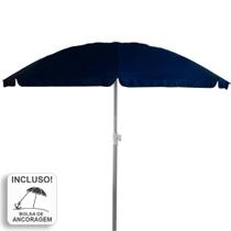 Guarda-Sol Premium Zaka Alumínio 2.5 metros Marinho Grande Reforçado