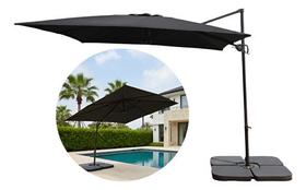 Guarda Sol Roman Jardim Piscina Ombrelone 2,70m Com Base 60l Guarda Sol Roman Jardim Piscina Ombrelone 2,70m Com Base 60l