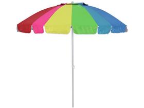 Guarda-Sol Toscana 2,20m em Poliéster e Alumínio Multi-Gomos Colorido Sacola Bel - 22000