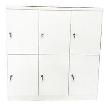 Guarda Volume Armario Escan Locker - 6 Compartimentos - Mdf