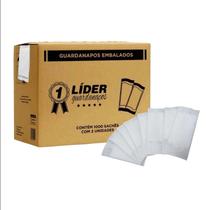 Guardanapo 20x20cm folha simples 1000 Sachês com 2 Unidades Cada Líder