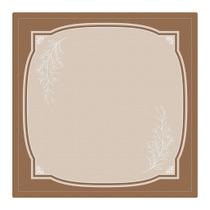 Guardanapo 44 cm x 44 cm Linha Flower Brown