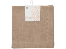 Guardanapo Bege Ponto Ajour Algodão Luxo Taupe 40x40cm Wolff