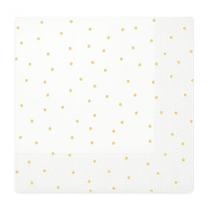 Guardanapo Branco Com Bolinhas Douradas 32x32 Silver - 20un