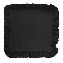 Guardanapo C/ Babado Preto 148 40cm C/ 2Unid Guardanapo C/ Babado Preto 148 40cm C/ 2Unid