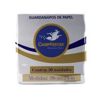 Guardanapo Crepado - Branco - 50 unidades - CampFestas - Rizzo Guardanapo Crepado - Branco - 50 unidades - CampFestas - Rizzo