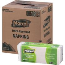 Guardanapo de almoço Marcal 6506CT de camada única 32x28cm 2400/CT branco Guardanapo de almoço Marcal 6506CT de camada única 32x28cm 2400/CT branco