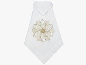 Guardanapo de Boca Branco Flor Imperial Bege 6un 1938 - ALP Guardanapo de Boca Branco Flor Imperial Bege 6un 1938 - ALP