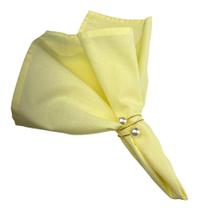 Guardanapo De Boca Gourmet Para Mesa Posta e Decoração De Eventos 45x45cm Cores Lisas Kit 02 Peças