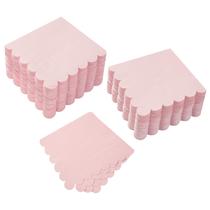 Guardanapo de coquetel BEFORYOU, 2 camadas, com bordas recortadas, pacote com 200 (rosa)