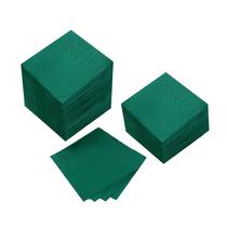 Guardanapo de coquetel BEFORYOU, 2 camadas, verde escuro, pacote com 200 x 10 cm