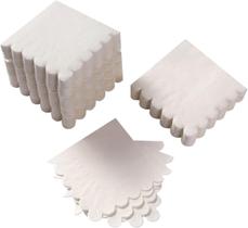 Guardanapo de coquetel BEFORYOU de 2 camadas com bordas recortadas, pacote com 200 unidades, branco