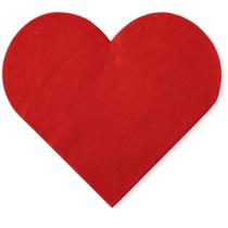 Guardanapo De Coração 32x32 Silver - 20un