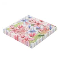 Guardanapo De Margaridas 33x33 Silver - 20 Un