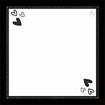 Guardanapo de Mesa Face Unica de Linho Corações 44x44cm Guardanapo de Mesa Face Unica de Linho Corações 44x44cm