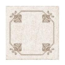 Guardanapo de Mesa Linho Decortextil Bege com Arabesco Marrom 45 X 45 cm