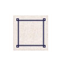 Guardanapo de Mesa Linho Decortextil Bege com Linhas Marinho 45 X 45 cm