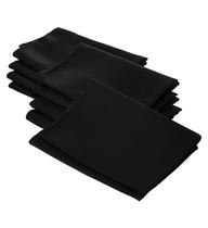 Guardanapo de pano LA Linen Poly Poplin 45x45cm preto (pacote com 10) Guardanapo de pano LA Linen Poly Poplin 45x45cm preto (pacote com 10)