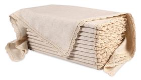 Guardanapo de pano Ramanta Home, pacote com 12, 51 x 51 cm, algodão e linho Guardanapo de pano Ramanta Home, pacote com 12, 51 x 51 cm, algodão e linho