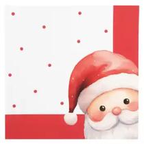 Guardanapo de Papai Noel Vermelho e Branco 32,5cm Com 20 Unidades - 1089526 - CROMUS