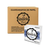 Guardanapo de Papel Folha Dupla 29,5x29,5cm Caixa com 2400un Quick Damapel