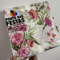 Guardanapo de Papel Folha Dupla Design Flores 33x33 cm - Ponto das Festas - Inspire sua Festa Loja