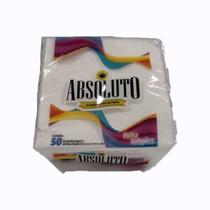 Guardanapo de Papel Folha Simples 22,5cm x 20cm pacote 50 folhas - Absoluto