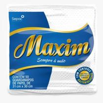 Guardanapo de papel folha simples maxim 31cm x 30cm pacote 50 unidades
