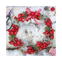 Guardanapo de Papel Guirlanda Romã Natal Ti-flair 33x33cm