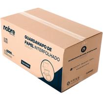 Guardanapo de Papel Interfolhas celulose virgem - folha simples - 10x20cm c/6000fls. Nobre