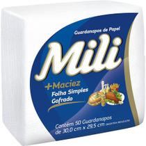 Guardanapo de Papel Mili 30X29,5Cm Pacote 50Un