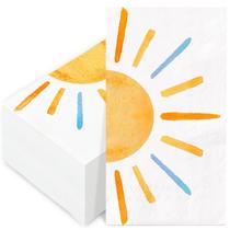 Guardanapo de papel para convidados Jarthena AMCS Colorful Sun 100 unidades