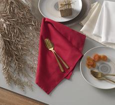 Guardanapo De Tecido Gourmet Vermelho Karsten 51X51Cm Guardanapo De Tecido Gourmet Vermelho Karsten 51X51Cm
