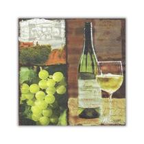 Guardanapo Decorado Vinho Branco Keramik 33x33cm