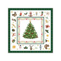 Guardanapo Decoupage com 20 Uni Christmas Evergreen White - TULIP ARTS