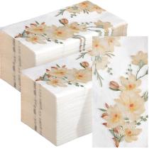 Guardanapo descartável de papel floral, 200 unidades Hotop para hóspedes