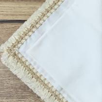 Guardanapo Em Tecido Bege Claro E Passanamaria Mesa Da Clau-Kit 10 Guardanapo Em Tecido Bege Claro E Passanamaria Mesa Da Clau-Kit 10