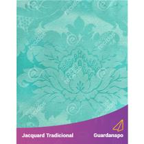 Guardanapo em Tecido Jacquard Azul Tiffany Medalhão Tradicional - 40x40cm