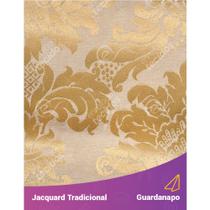 Guardanapo em Tecido Jacquard Dourado Medalhão Tradicional - 40x40cm