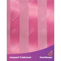Guardanapo em Tecido Jacquard Rosa Pink Chiclete Listrado Tradicional - 40x40cm Guardanapo em Tecido Jacquard Rosa Pink Chiclete Listrado Tradicional - 40x40cm