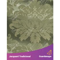 Guardanapo em Tecido Jacquard Verde Musgo Medalhão Tradicional - 40x40cm