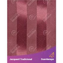 Guardanapo em Tecido Jacquard Vinho Marsala Listrado Tradicional - 40x40cm